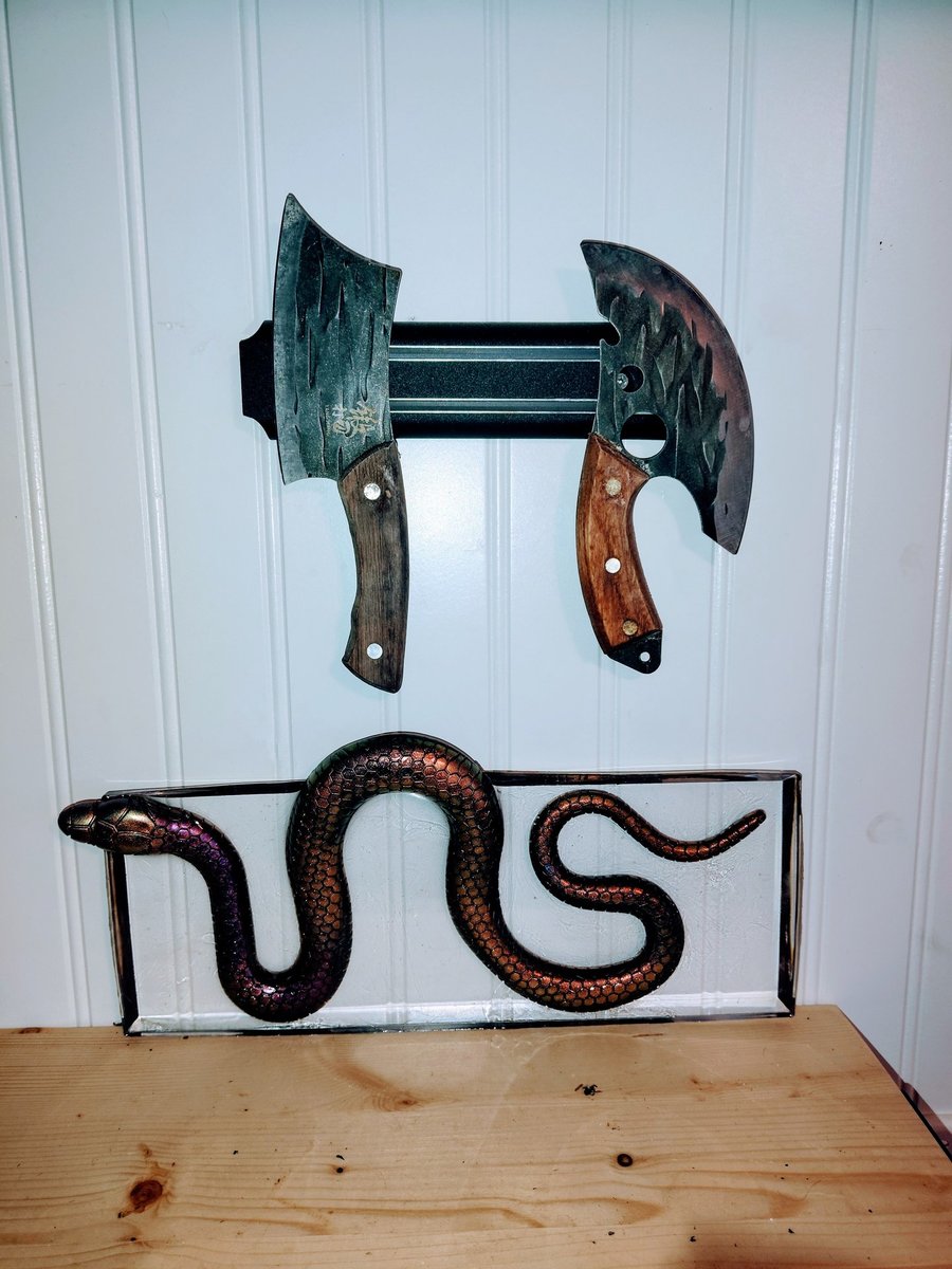 Snake bar tray serving tray comes with ice tray rose skull.